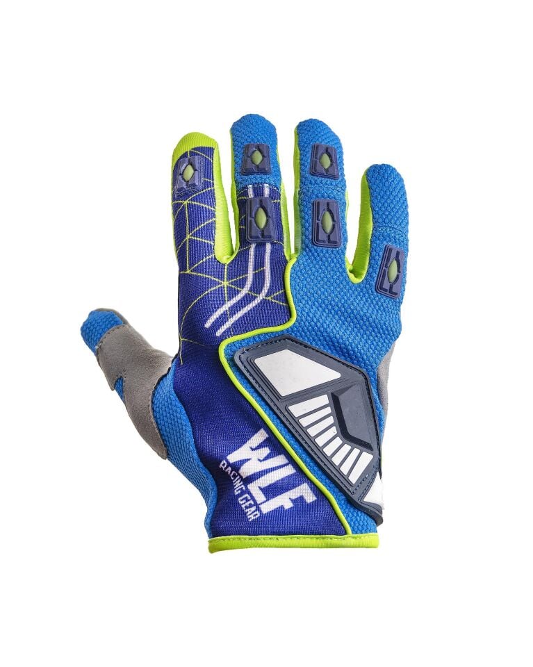 Wlf Racıng Mx Eldiven Mavi Yeşil