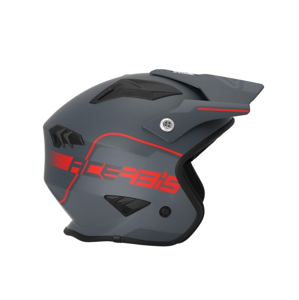 Acerbis Jet Arıa 22-06 Kask Gri Kırmızı