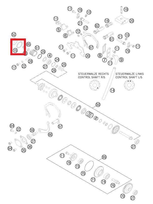 Gasket 7603 Ktm Orj Yp A2-1