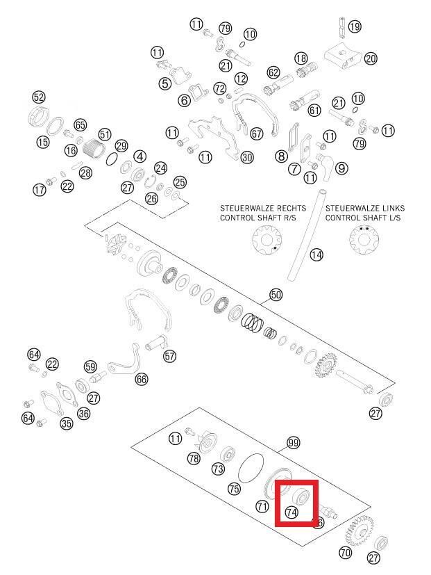 Ball Bearıng Ktm Orj Yp