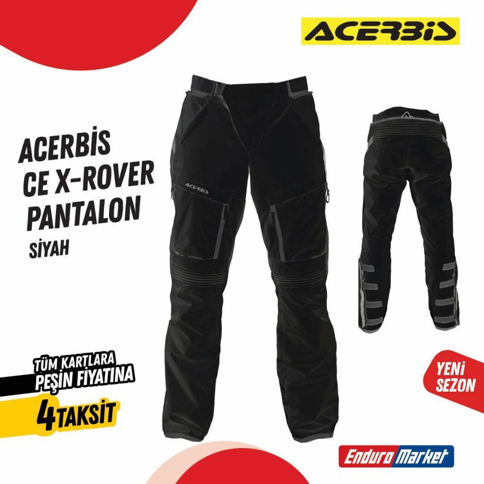 Acerbis Ce X-Rover Pantolon Siyah