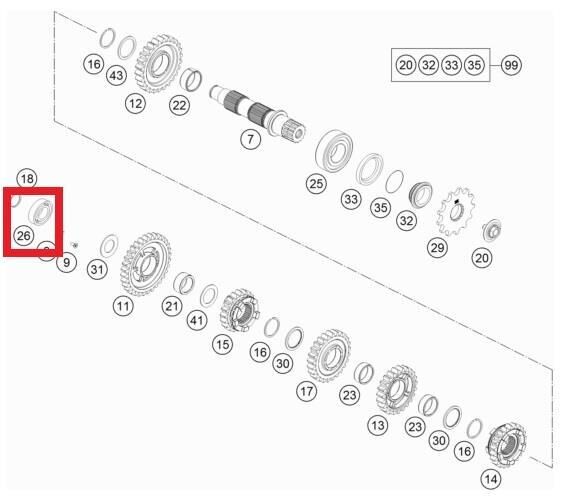 Ball Bearıng Ktm Orj Yp