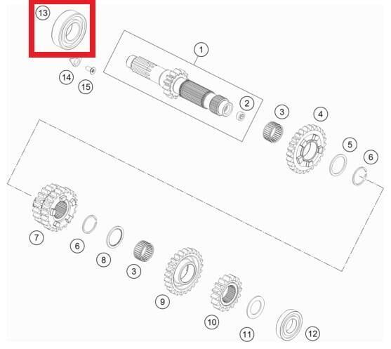 Ball Bearıng 6205 C3 Ktm Orj Yp A4-1