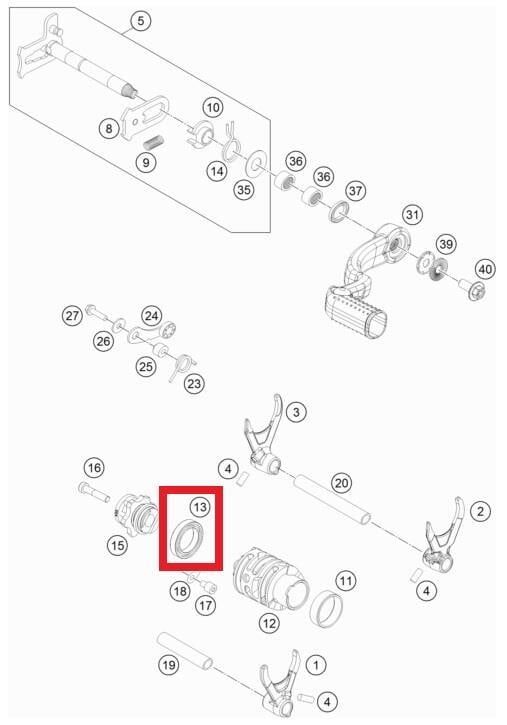 Ball Bearıng  Ktm Orj Yp A7-1