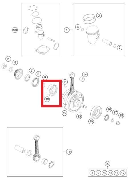 Ball Bearıng 32X65X17 Ktm Orj Yp