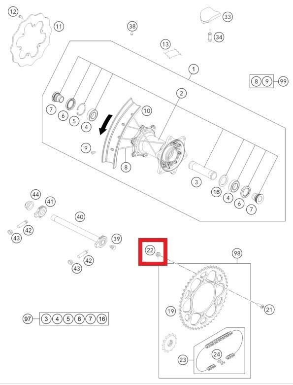 Hexagon Falnge Ktm Orj Yp A5-2