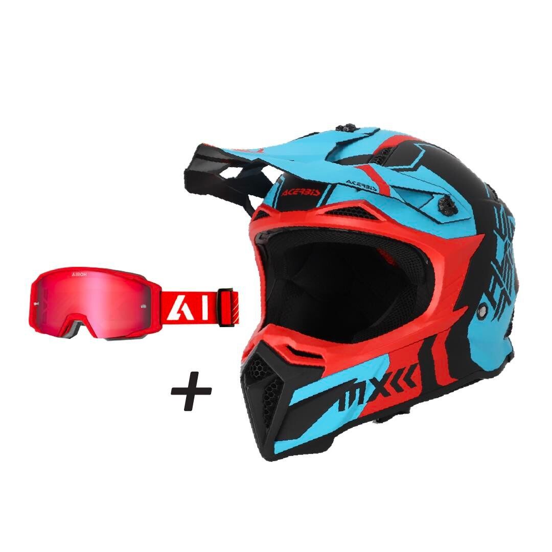 Acerbis Profıle 5 Kask Kırmızı Mavi