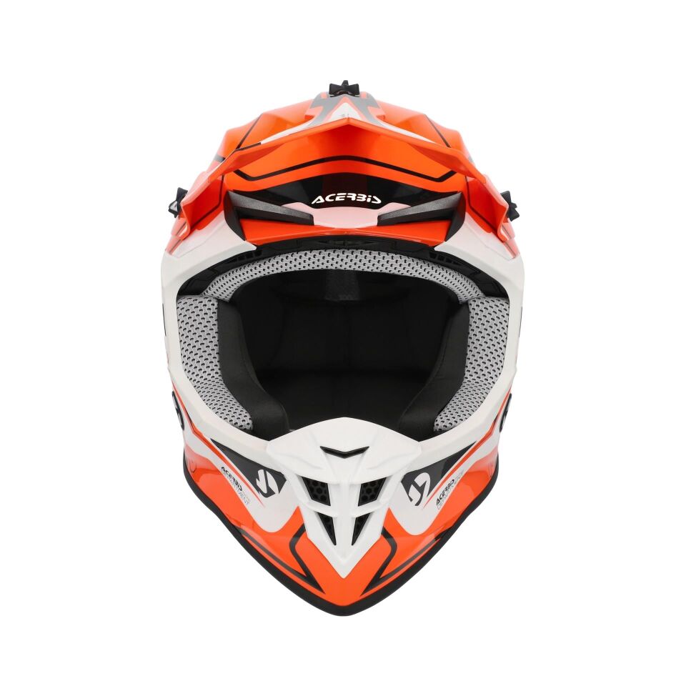 Acerbis Lınear Kask 2206 Turuncu Beyaz