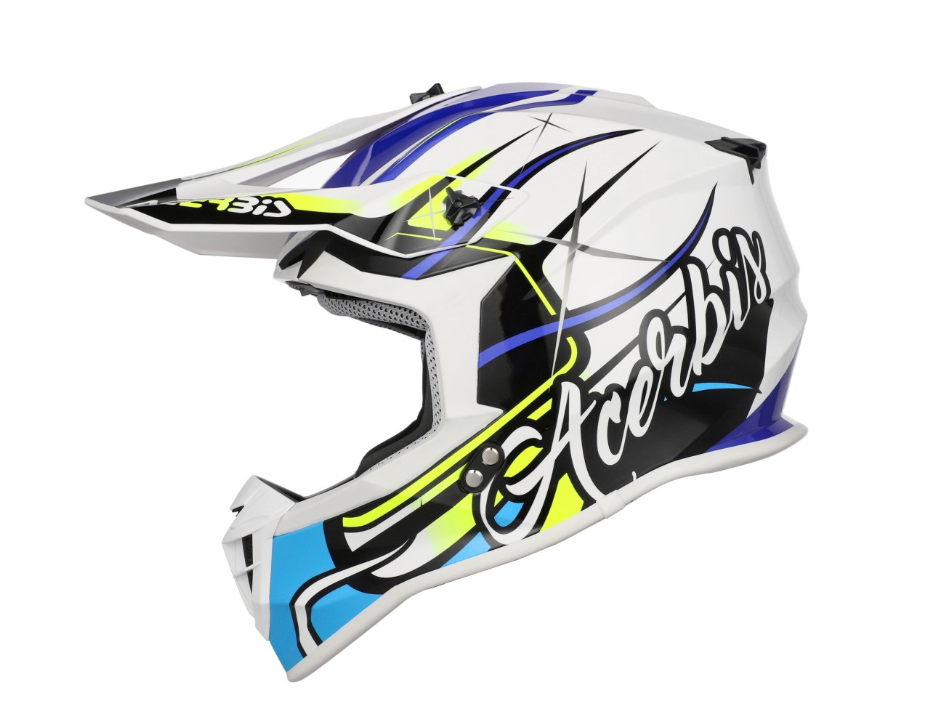 Acerbis Lınear Kask 2206 Beyaz Mavi
