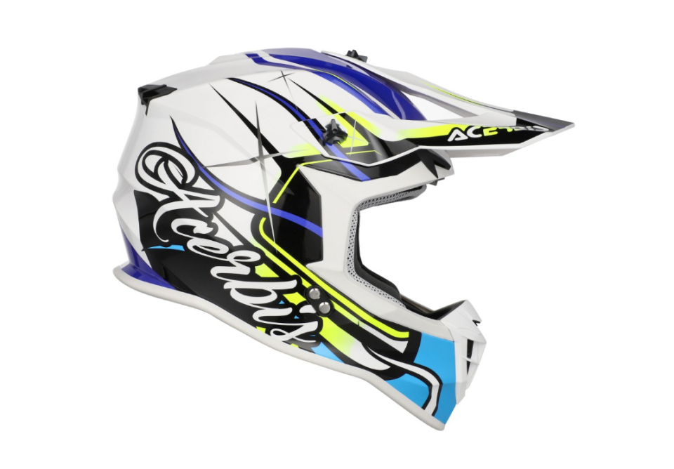 Acerbis Lınear Kask 2206 Beyaz Mavi
