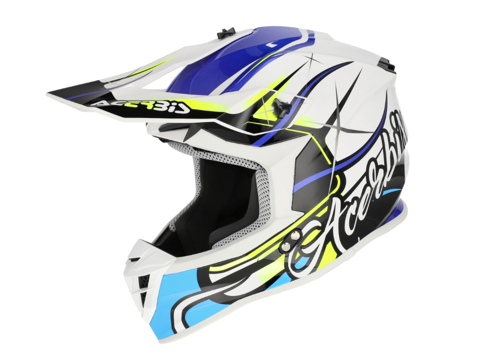 Acerbis Lınear Kask 2206 Beyaz Mavi