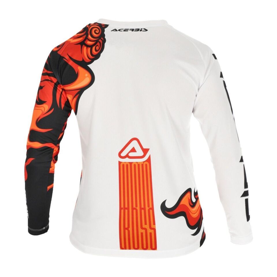 Acerbis MX J-kıd Two Çocuk Jersey Turuncu Beyaz
