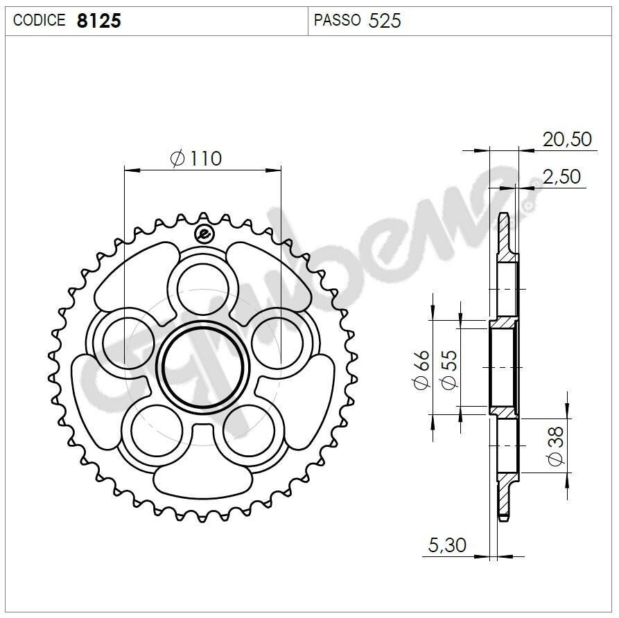 Ducatı 848 Ognıbene Arka Dişli 43T