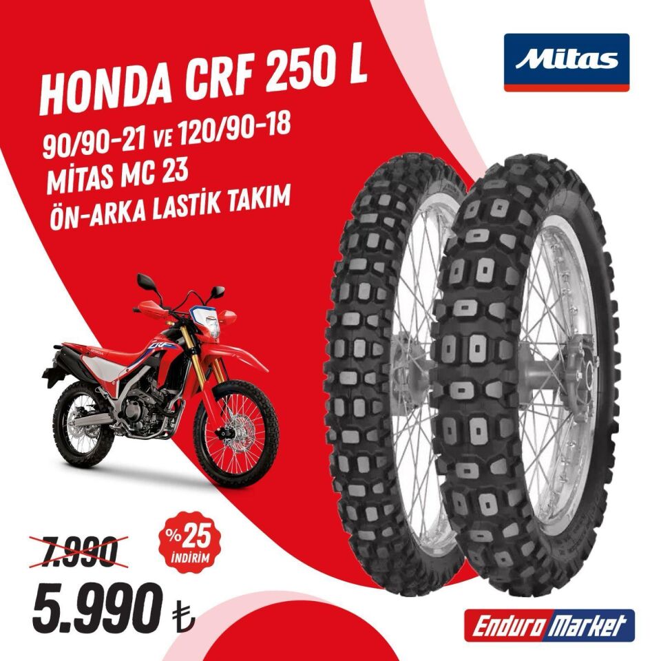 Mitas Mc-23 Lastik Takımı 90/90-21 - 120/90-18