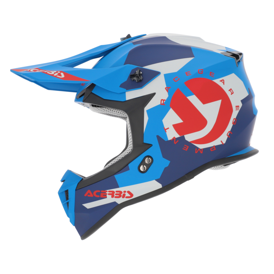 Acerbis Lınear Kask 2206 Mavi Kırmızı