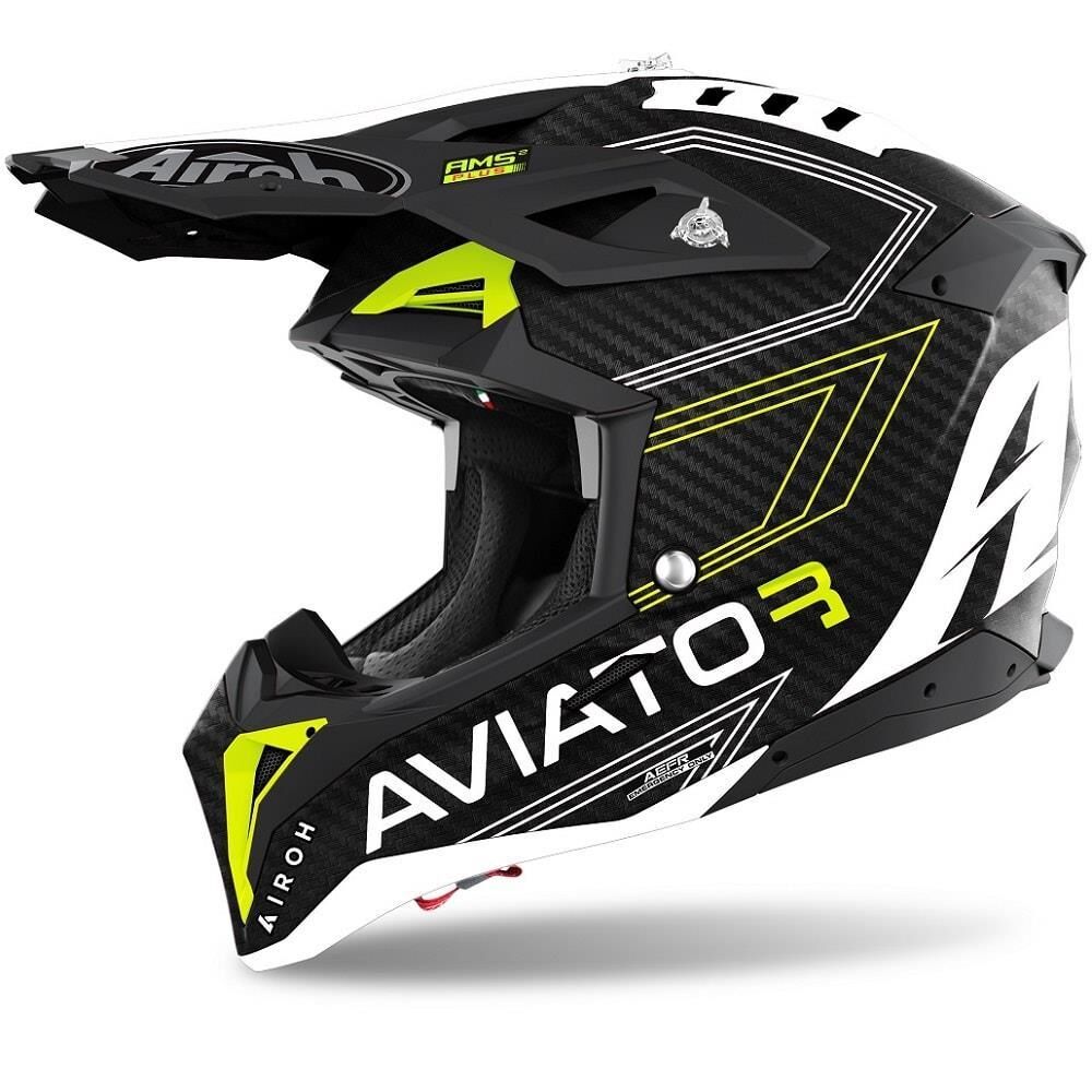 Airoh Aviator 3 Prımal Sarı Mat Motosiklet Kaskı
