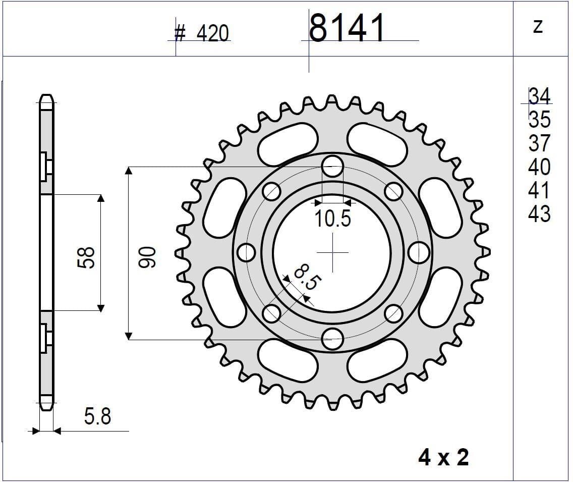Honda 125 Anf Innova Ognıbene Arka Dişli 35T