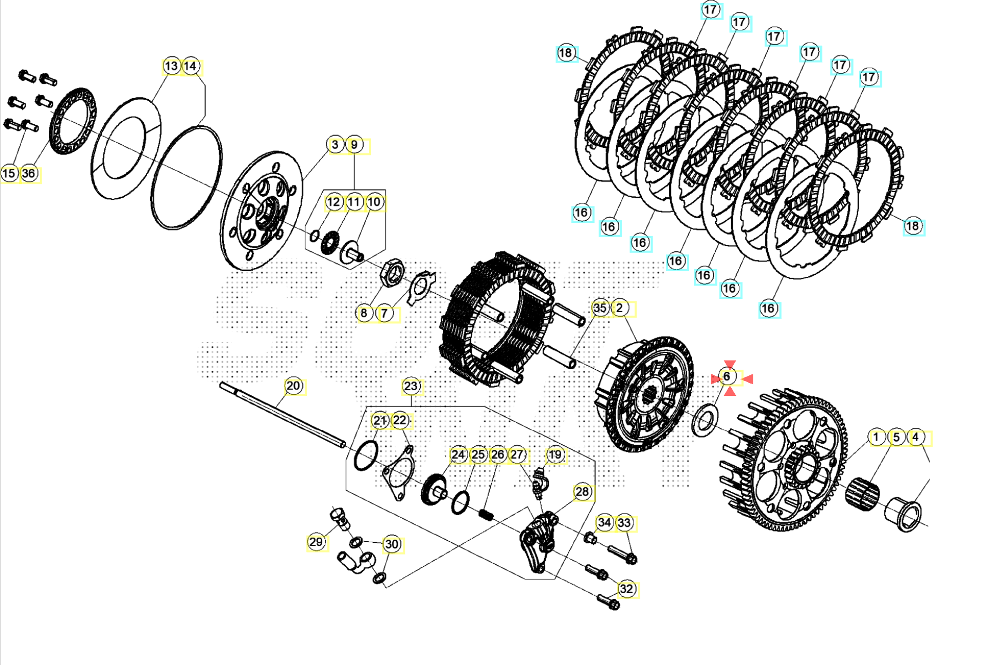 Beta 2T 4T 15-26 Debriyaj Pulu OEM B3-2