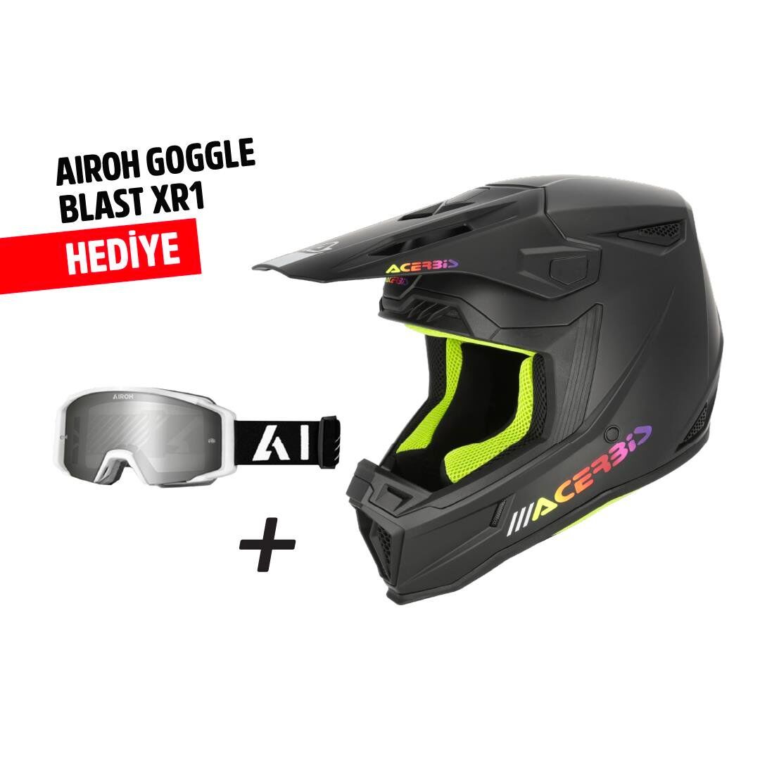 Acerbis Whoops Kask Siyah