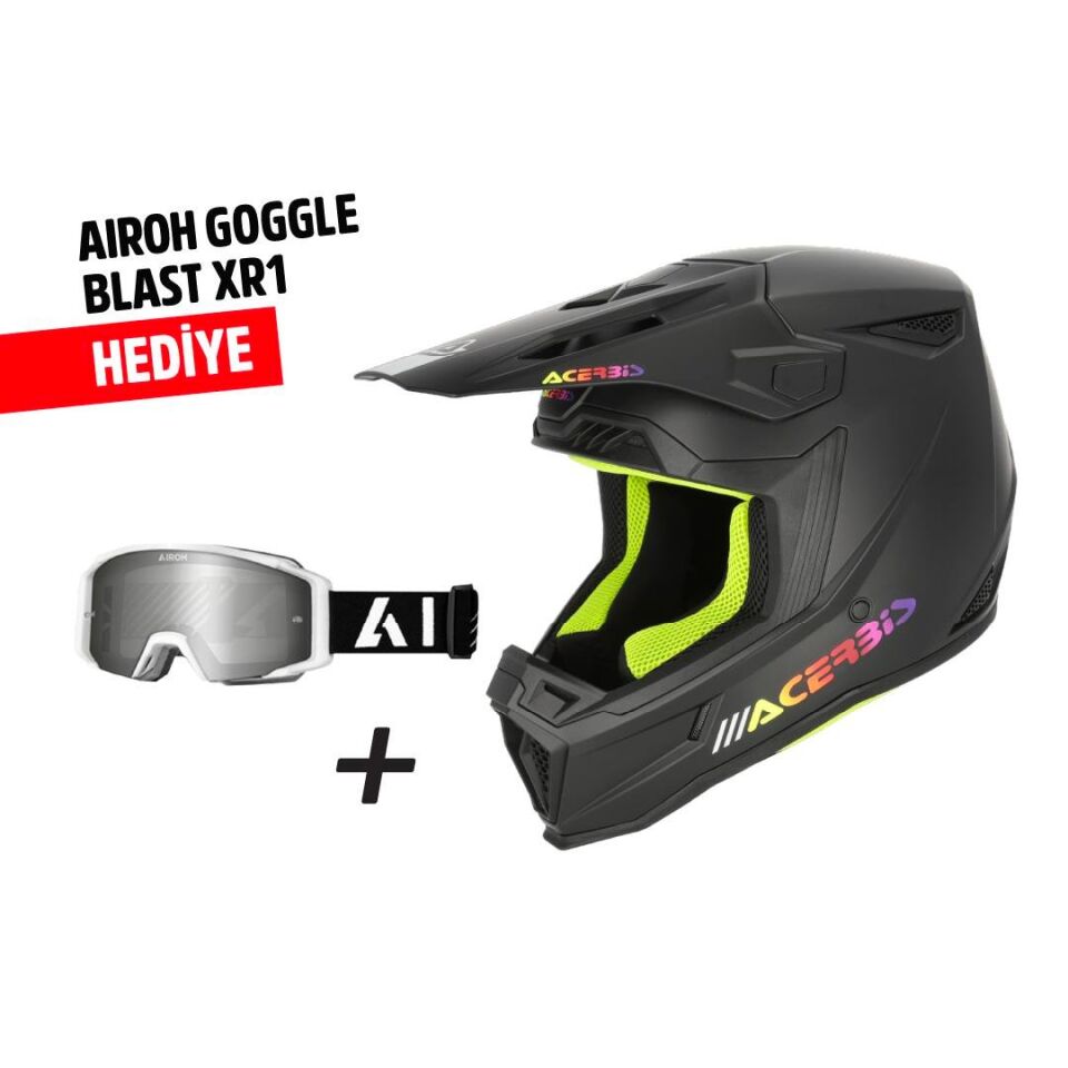 Acerbis Whoops Kask Siyah