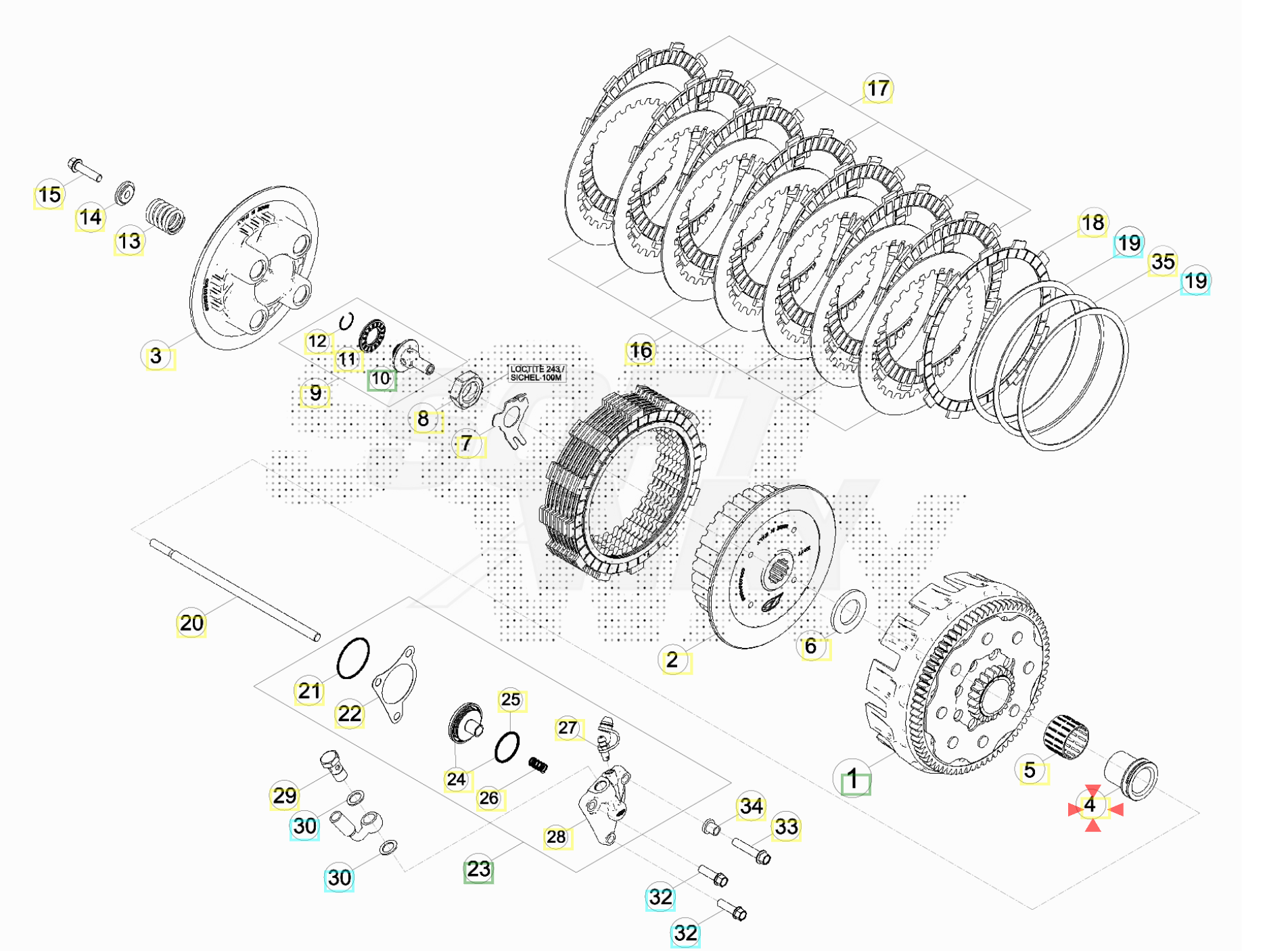 Beta 2T 15-26 Debriyaj Burcu OEM B3-2