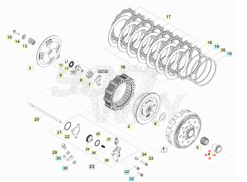 Beta 2T 15-26 Debriyaj Burcu OEM B3-2