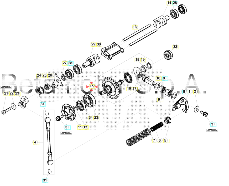 Beta 2T 18-26 Devir Daim Mili OEM B3-2