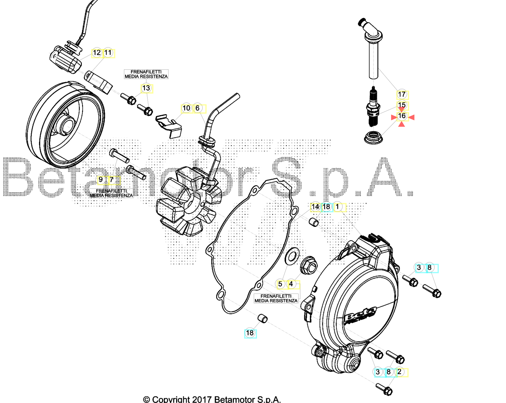 Beta 2T 15-24 Buji Lastiği OEM B13-3