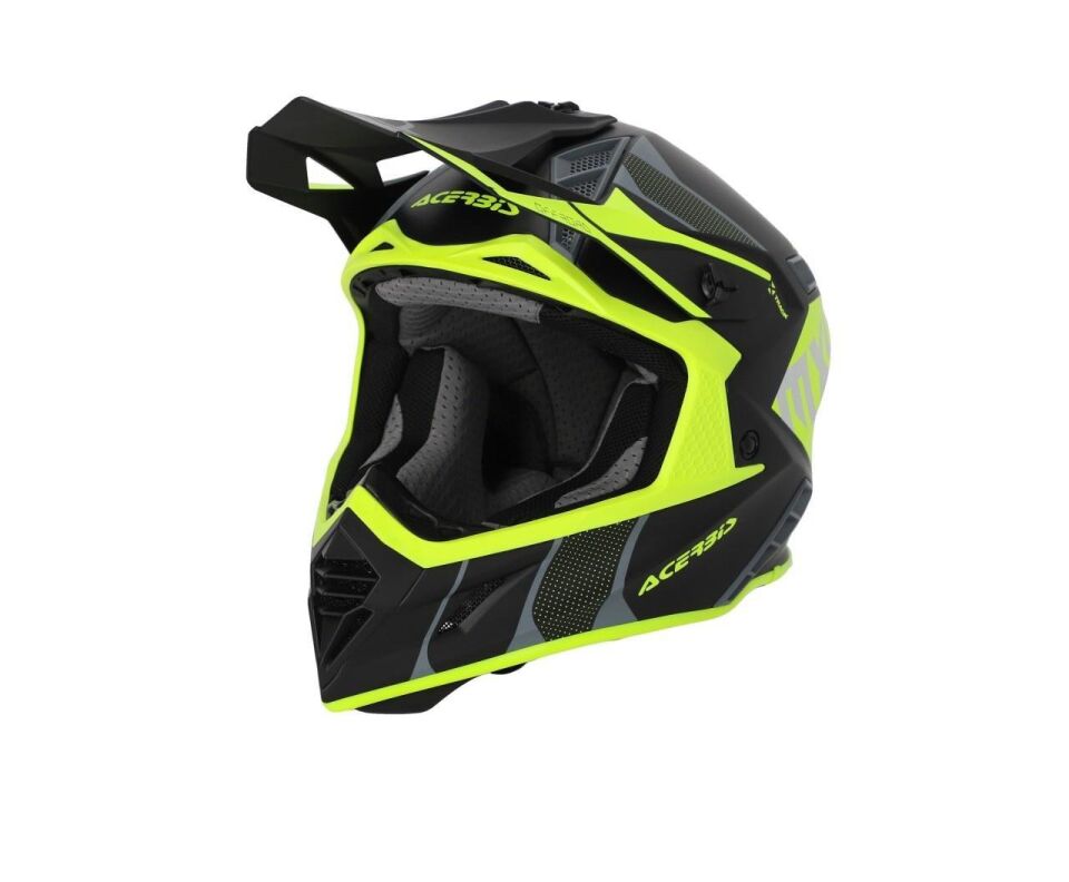 Acerbis X-Track 22-06 Kask Siyah Sarı