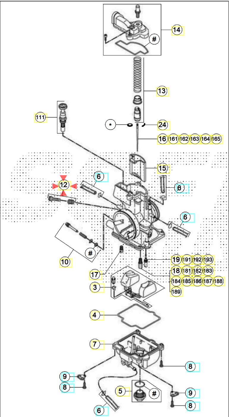 Beta 2T 15-26 Karbüratör Rölanti Ayar Vidası OEM B11-2