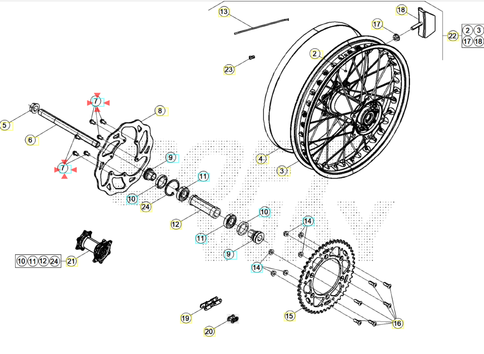Beta Arka Disk Vidası OEM B10-1