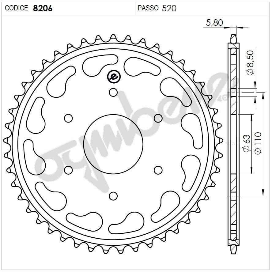 Ktm Duke Rc Ognıbene Arka Dişli 42T