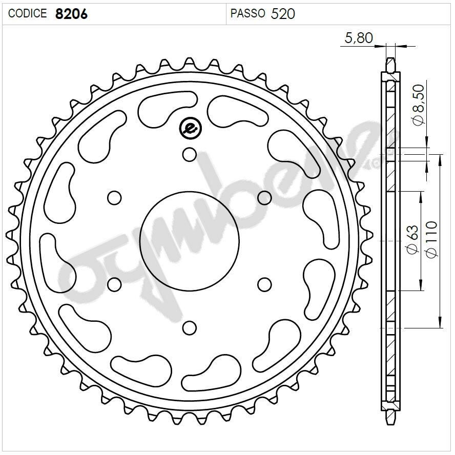 Ktm 390 Duke Rc Ognıbene Arka Dişli 45T