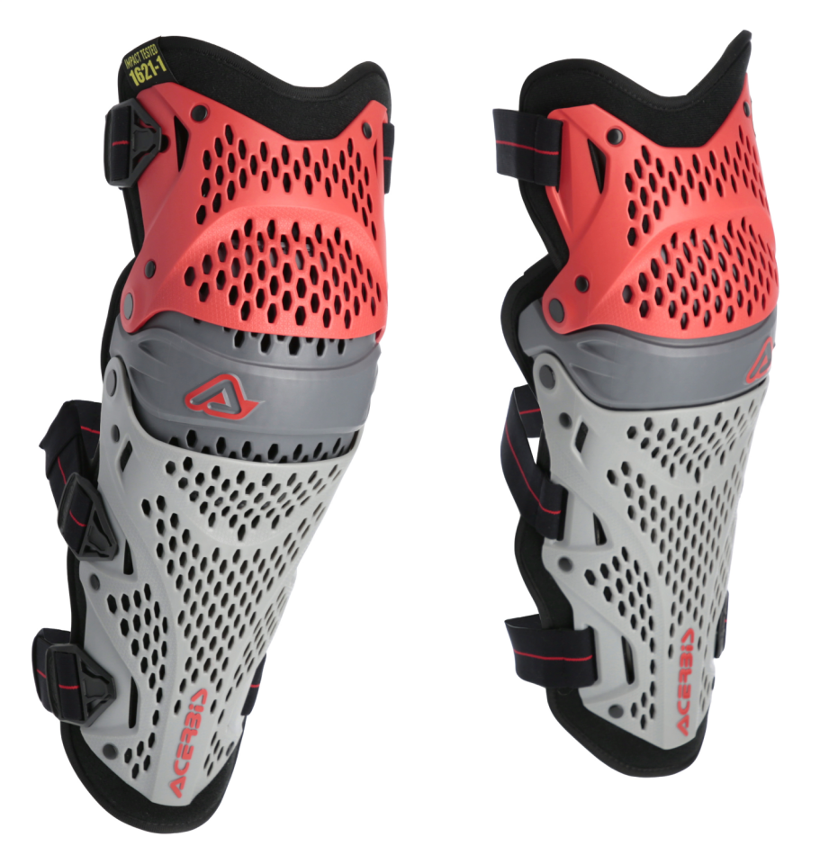 Acerbis Impact Pro Dizlik Kırmızı Gri