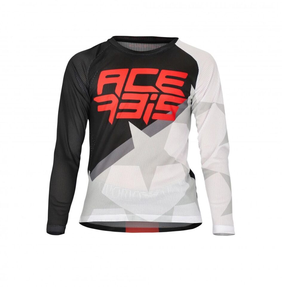 Acerbis Mx J-Wındy One Çocuk Jersey Siyah Beyaz