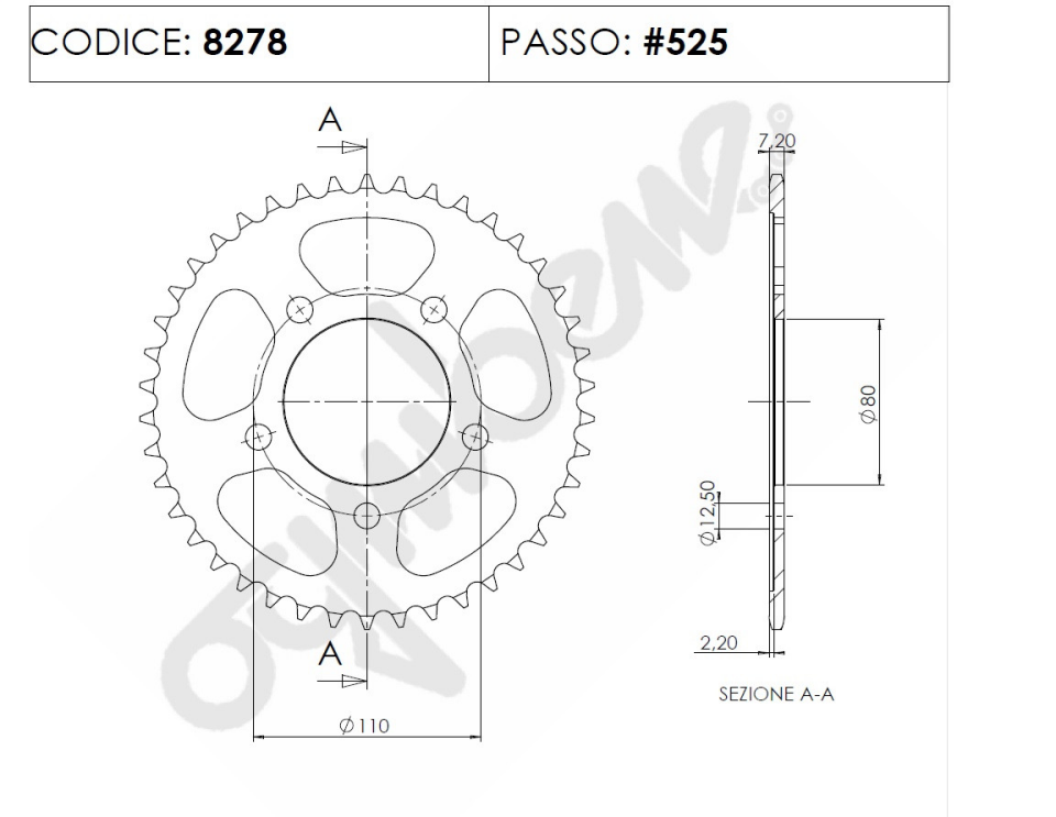 Ognıbene Arka Dişli 42T