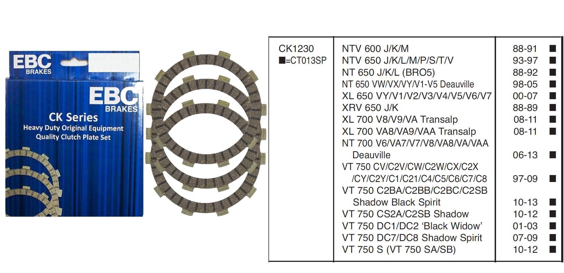 Hon. Nc700 12-13 Xl700 08-11 Ebc Debriyaj Balatası