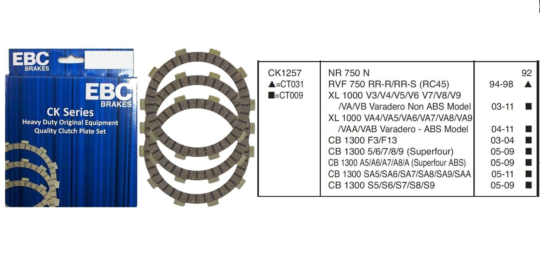 Honda XL1000 03-11 EBC DEBRİYAJ BALATASI