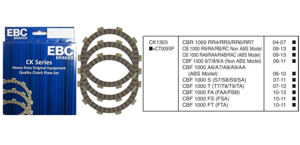 Hon. Cbr 1000 04-07 Ebc Debriyaj Balatası