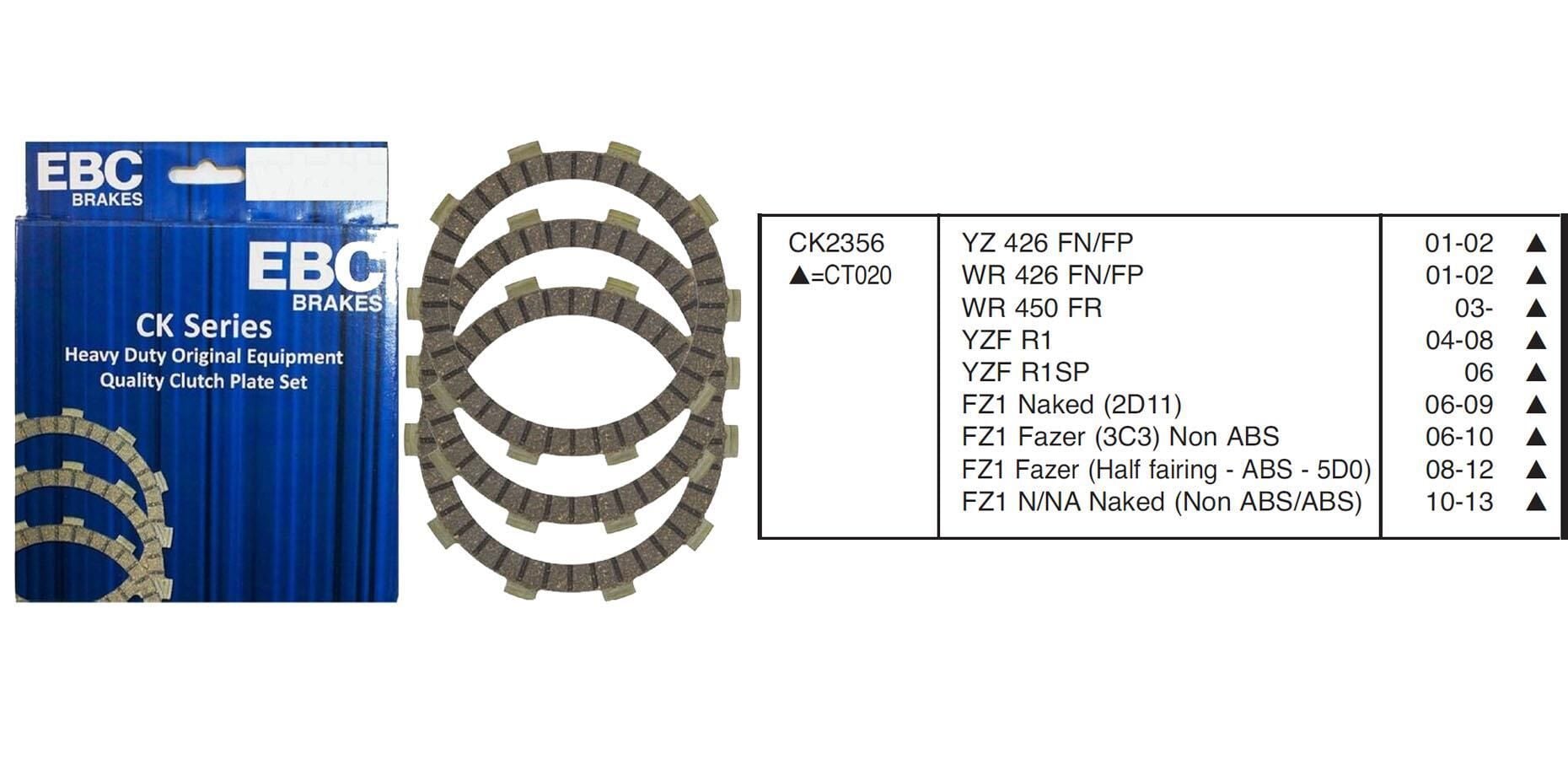 Yamaha R1 04-08 FZ1 06-15 EBC DEBRİYAJ BALATASI