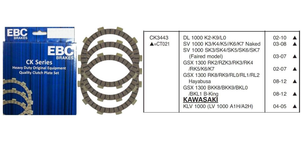 Suzuki DL 1000 02-10 EBC DEBRİYAJ BALATASI