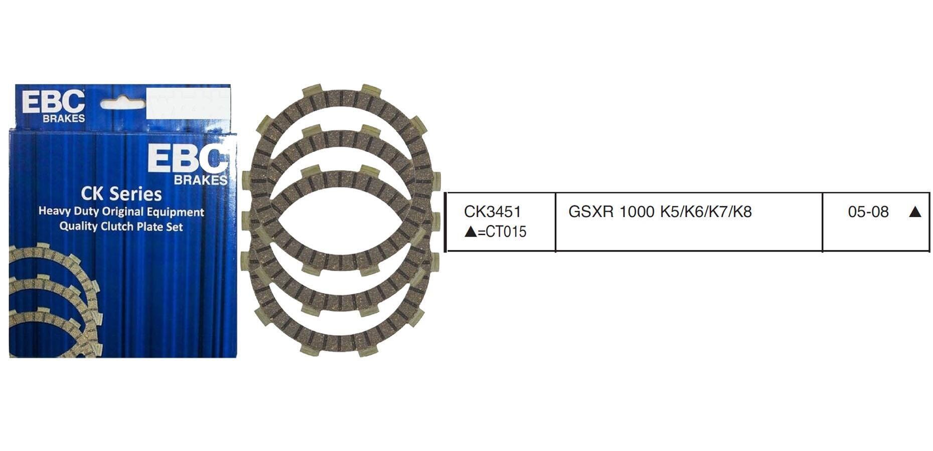 Suzuki GSX-R 1000 05-08 EBC DEBRİYAJ BALATASI