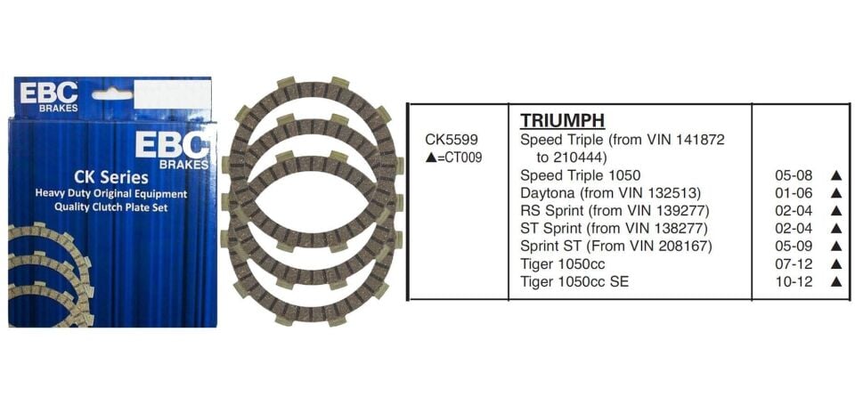 Trıumph Tıger 1050 07-12 Ebc Debriyaj Balatası