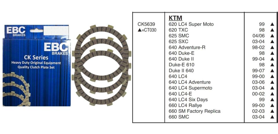 Ktm 640 Adv 99-07 Ebc Debriyaj Balatası