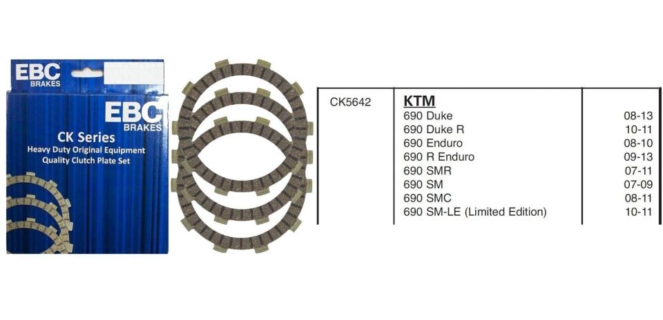 KTM 690 08-18 HUSQ 701 16-18 EBC DEBRİYAJ BALATASI