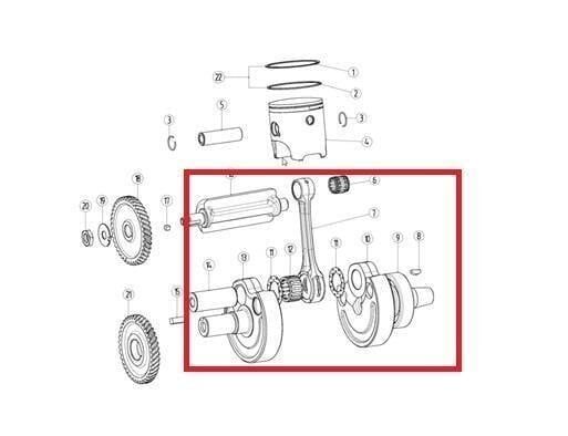 Yuki Dirty Paws 250, Mt 250, Kayo 250, Memnun 250 2-T Orjinal Krank Seti