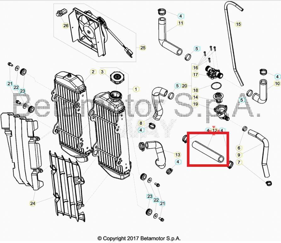 Radyatör Hortumu Beta Orj Yp B2-1
