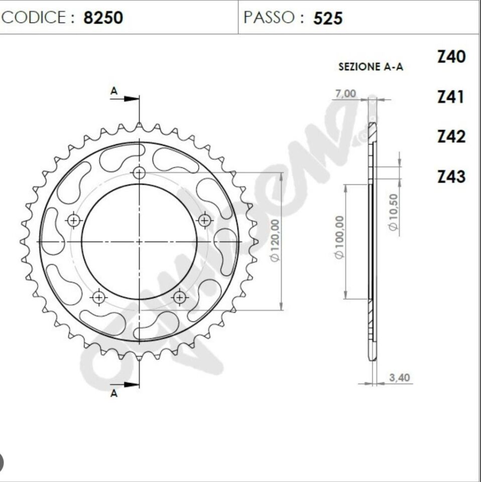 Ognıbene Arka Dişli 41T