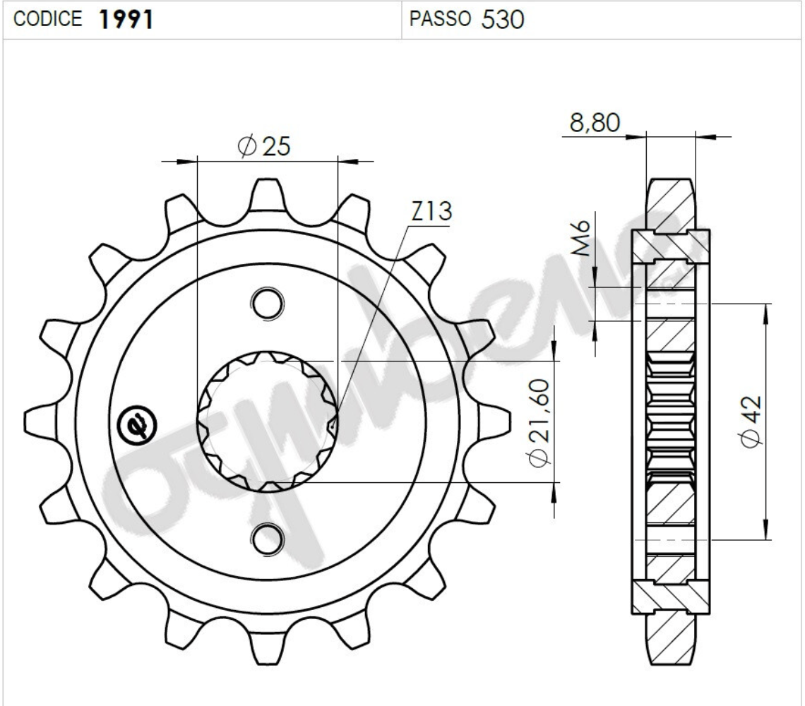 Kawasakı 600 Ognıbene Ön Dişli 18T