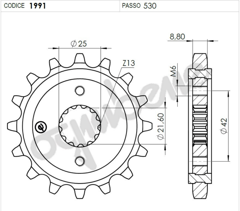 Kawasakı 600 Ognıbene Ön Dişli 18T